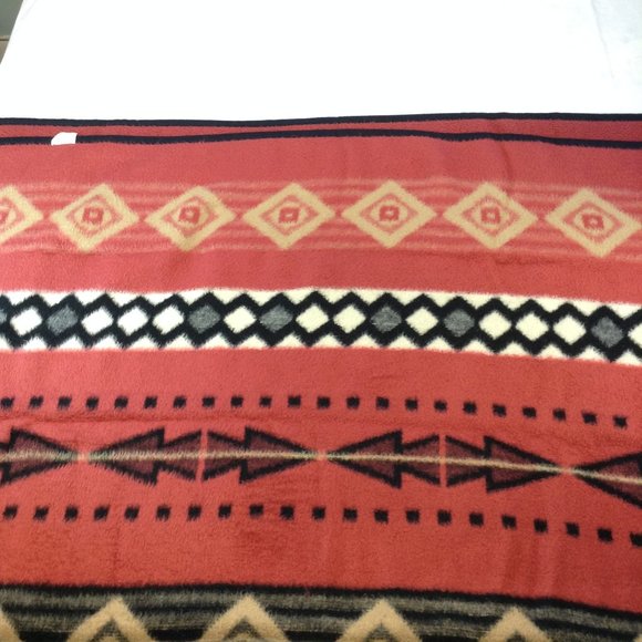 Vintage Biederlack of America Southwest Aztec Style Reversible Acrylic Blanket - Picture 6 of 15